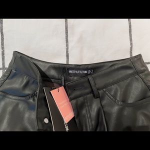 Pretty Liitle Thing black leather pants size US 4.